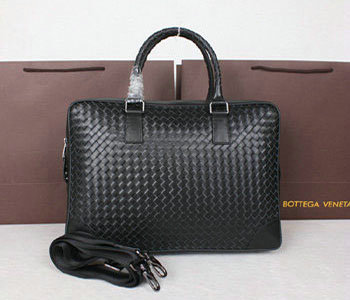 Bottega Veneta intrecciato VN briefcase M80009B black - Click Image to Close